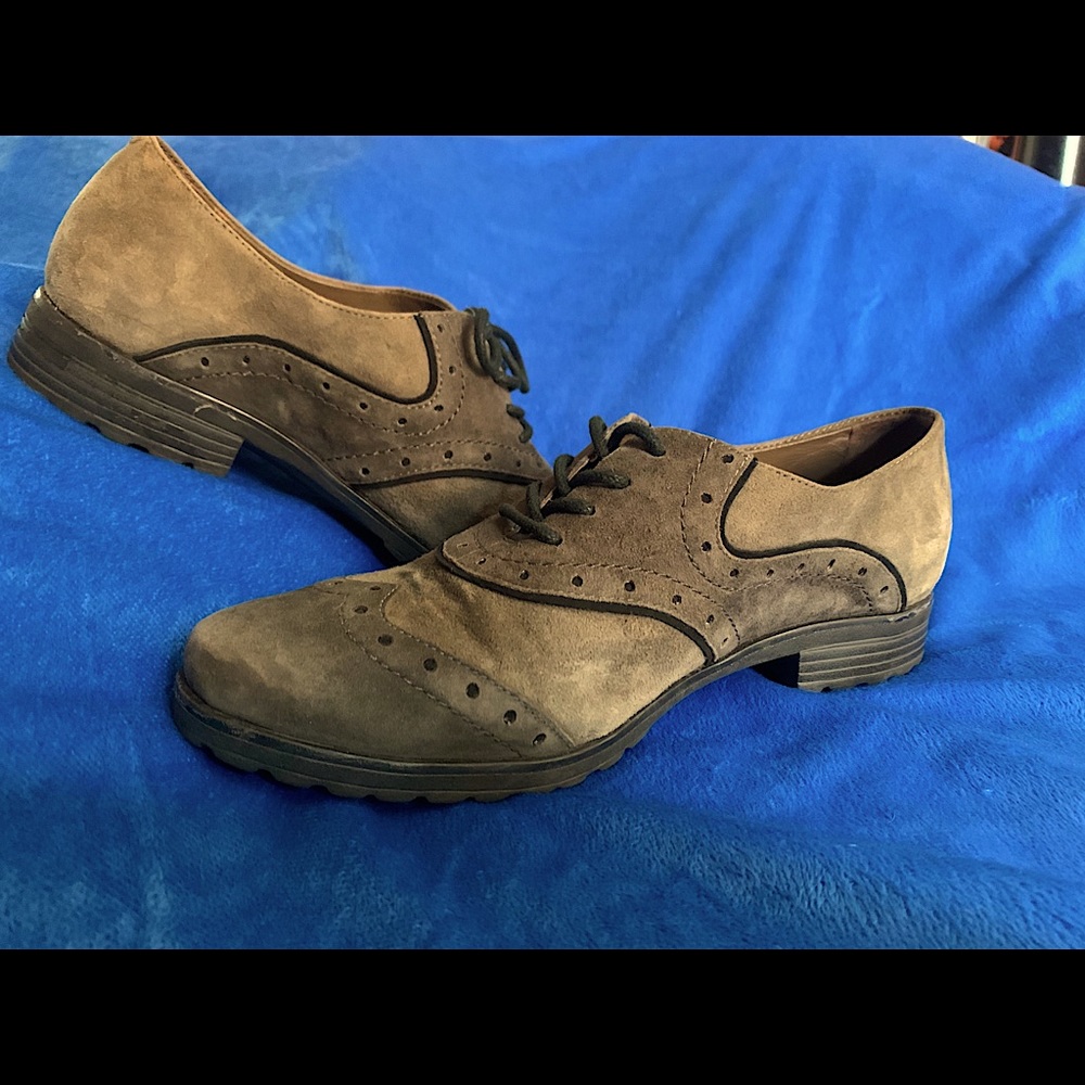 Earthies gray suede